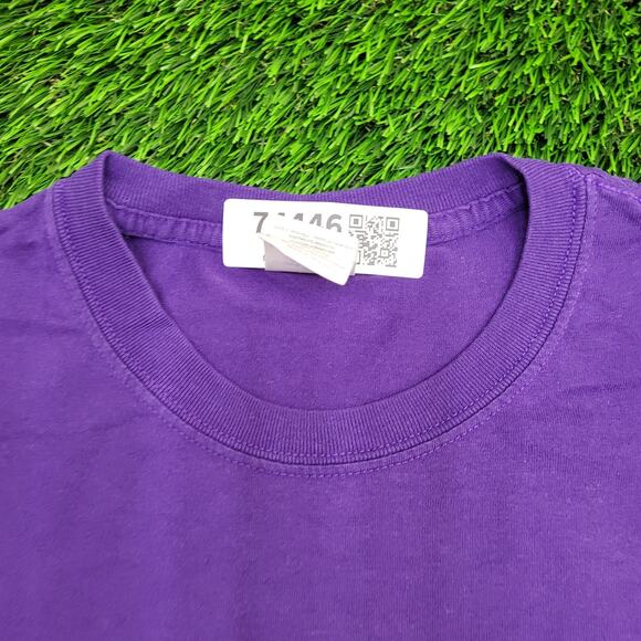 Vintage Peace Signs Shirt Large 22x26 Purple Y2K - Picture 11 of 16